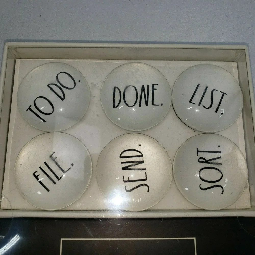 Rae Dunn Organizer Magnet Set Of 6 